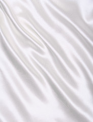 Image showing Smooth elegant white silk as wedding background 