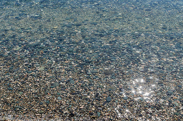 Image showing rounded stones under water