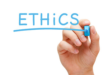 Image showing Ethics Blue Marker