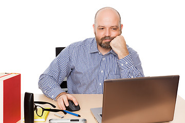 Image showing bored man