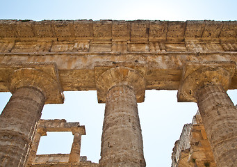 Image showing Paestum temple - Italy