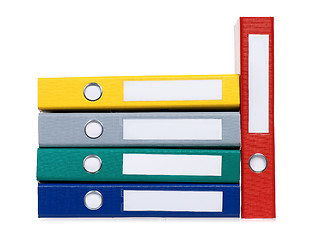 Image showing Colorful folders