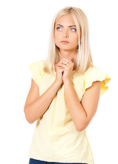 Image showing Woman praying