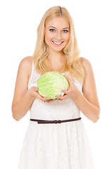 Image showing Woman with vegetable