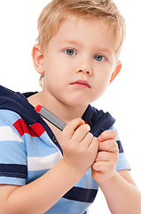 Image showing Boy with marker