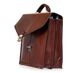 Image showing Leather briefcase