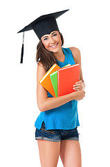 Image showing Graduation girl student