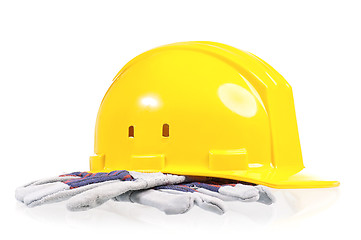 Image showing Yellow hard hat