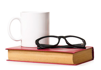 Image showing Book with cup