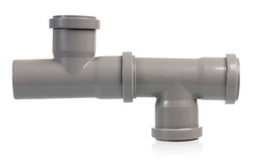 Image showing Plastic sewer pipe