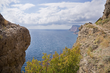 Image showing mountains and sea