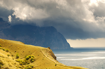 Image showing mountains and the sea