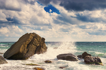 Image showing  sea waves 