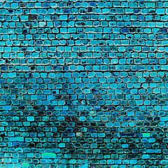 Image showing Blue tiled background