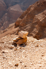 Image showing Mountains in stone desert nead Dead Sea