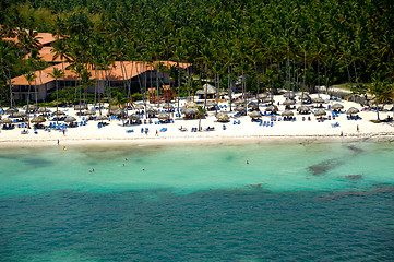 Image showing Exotic beach from above