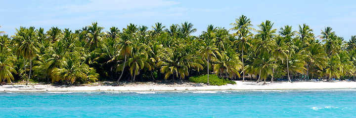 Image showing Island with beautiful beach