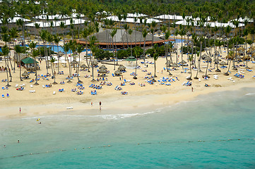 Image showing Hotel resort near beach
