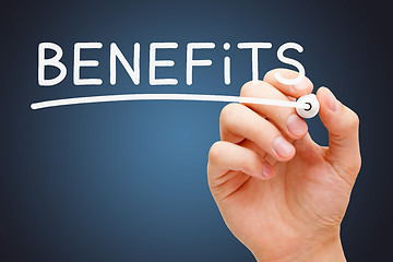 Image showing Benefits White Marker