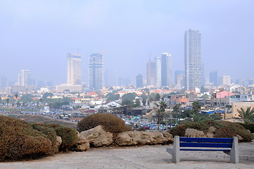 Image showing Foggy Tel Aviv