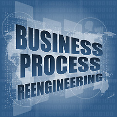 Image showing business process reengineering interface hi technology