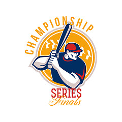 Image showing Championship Baseball Series Finals Retro