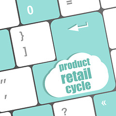 Image showing product retail cycle key in place of enter key