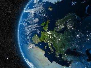 Image showing Europe from space