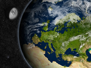 Image showing Europe on planet Earth