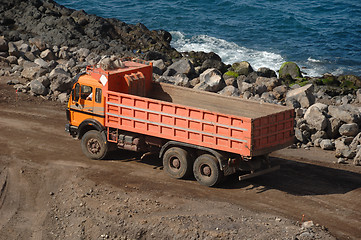 Image showing Orange truck