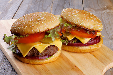 Image showing Two Burgers
