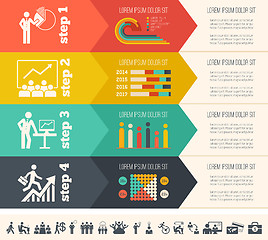 Image showing Social Media Infographic Template.