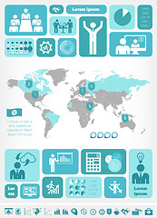 Image showing Social Media Infographic Template.