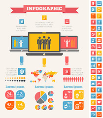 Image showing IT Industry Infographic Elements