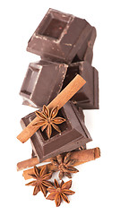 Image showing chocolate bars with its ingredients