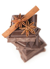 Image showing chocolate bars with its ingredients