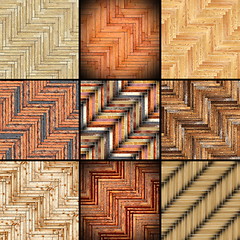 Image showing collection of parquet designs