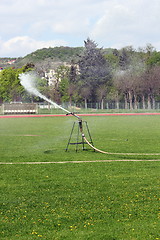 Image showing sprinkler in the park