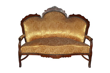 Image showing isolated antique sofa