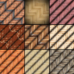 Image showing collection of mounted floor textures