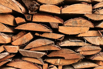 Image showing stack of firewood