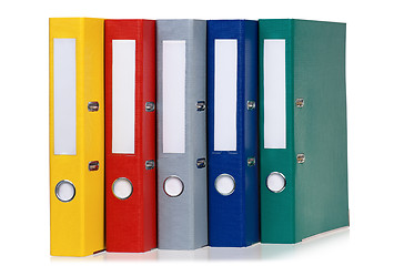 Image showing Colorful folders