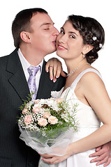 Image showing Bride and groom