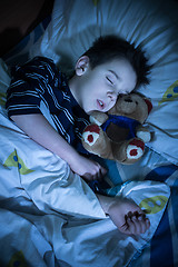 Image showing Child sleeps