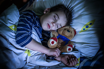 Image showing Child sleeps