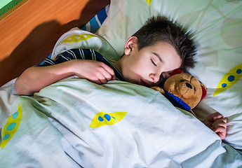 Image showing Child sleeps