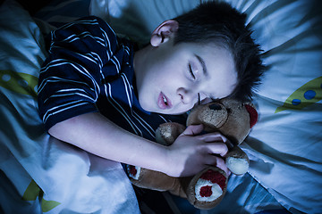 Image showing Child sleeps