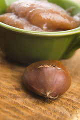 Image showing Chestnuts cream with chestnuts