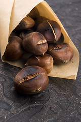 Image showing Delicious roasted chestnuts