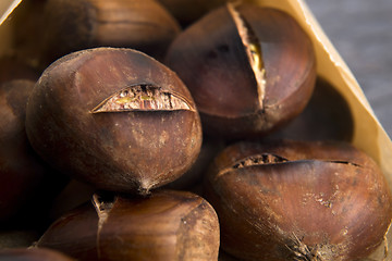 Image showing Delicious roasted chestnuts